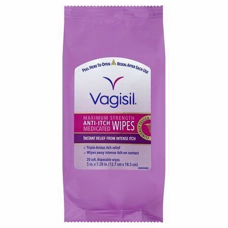 VAGISIL Medicated Wipes, 20PK 780901